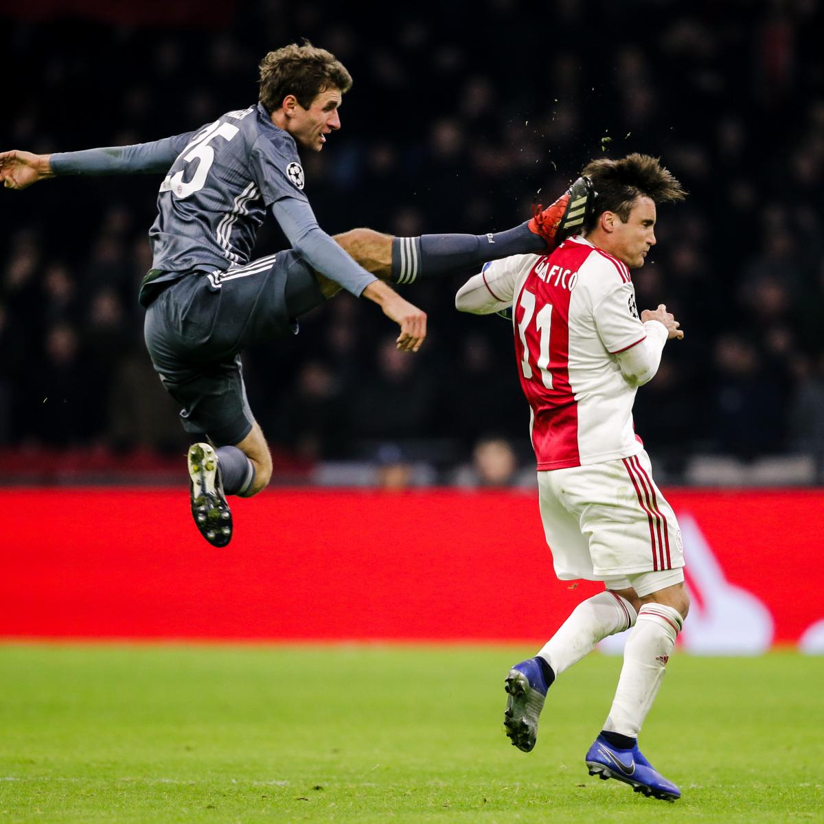 UEFA Bans Thomas Muller for 2 After Ajax Red Card; to Appeal | News, Scores, Highlights, Stats, and Rumors | Bleacher Report