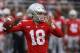 Ohio State quarterback Tate Martell throws a pass against Rutgers during the second half of an NCAA college football game Saturday, Sept. 8, 2018, in Columbus, Ohio. Ohio State beat Rutgers 52-3. (AP Photo/Jay LaPrete)