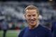 Dallas Cowboys head coach Jason Garrett before an NFL football game against the Philadelphia Eagles, in Arlington, Texas, Sunday, Dec. 9, 2018. (AP Photo/Ron Jenkins)