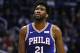 Philadelphia 76ers center Joel Embiid (21) in the first half during an NBA basketball game against the Phoenix Suns, Wednesday, Jan. 2, 2019, in Phoenix. (AP Photo/Rick Scuteri)