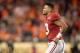 SANTA CLARA, CA - JANUARY 07: Tua Tagovailoa #13 of the Alabama Crimson Tide reacts against the Clemson Tigers in the CFP National Championship presented by AT&T at Levi's Stadium on January 7, 2019 in Santa Clara, California. (Photo by Christian Petersen/Getty Images)
