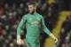 Manchester United's David De Gea during the English Premier League soccer match between Liverpool and Manchester United at Anfield in Liverpool, England, Sunday, Dec. 16, 2018. (AP Photo/Rui Vieira)