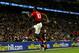 LONDON, ENGLAND - JANUARY 13: Marcus Rashford of Manchester United celebrates scoring his teams first goal during the Premier League match between Manchester United and Tottenham Hotspur at Wembley Stadium on January 13, 2019 in London, United Kingdom. (Photo by Chloe Knott - Danehouse/Getty Images)