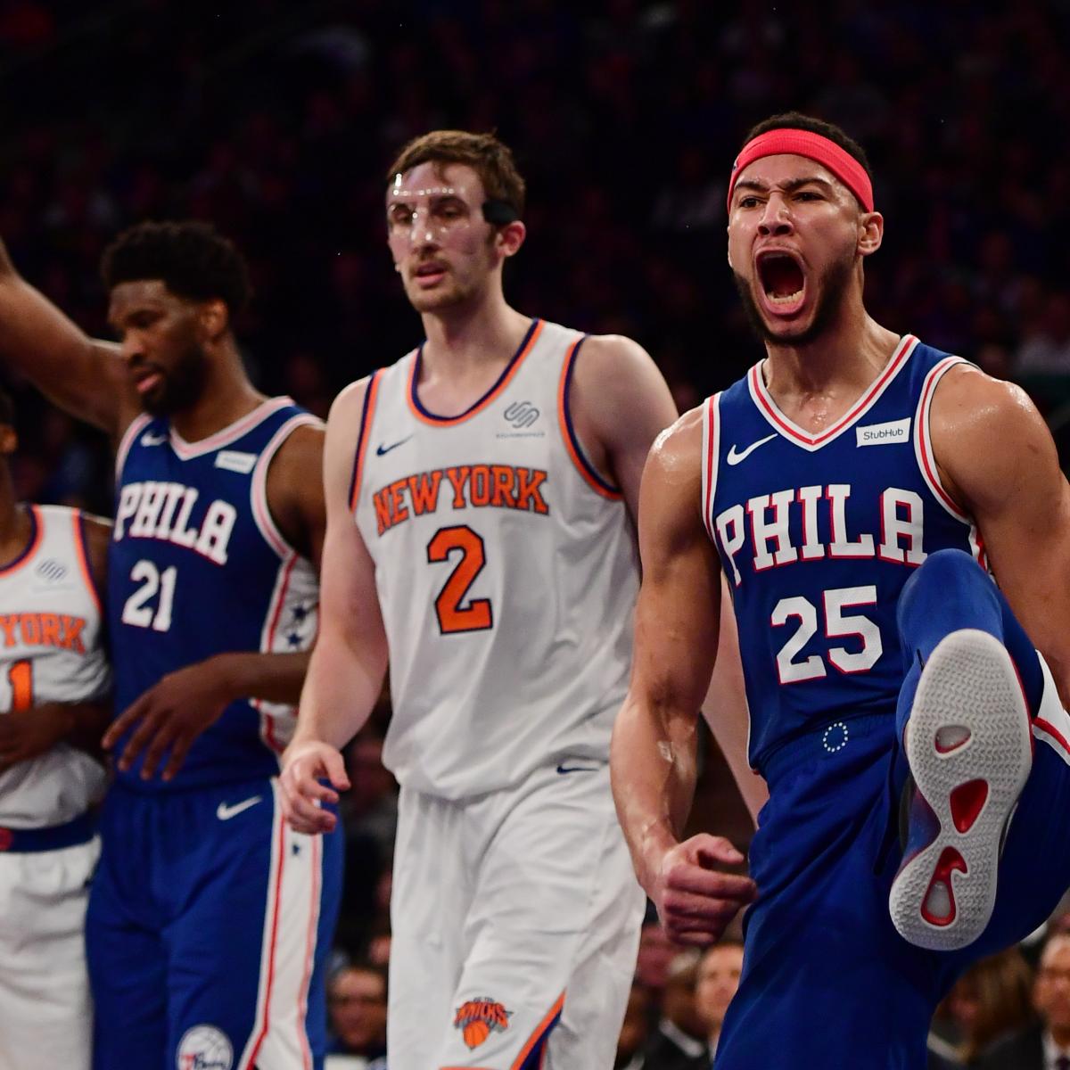 Ben Simmons Drops Near-Triple-Double as 76ers Beat Kevin Knox, Knicks | Bleacher Report | Latest News, Videos and Highlights