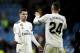 MADRID, SPAIN - JANUARY 9: (L-R) Brahim Diaz of Real Madrid, Dani Ceballos of Real Madrid celebrate the victory during the Spanish Copa del Rey match between Real Madrid v Leganes at the Santiago Bernabeu on January 9, 2019 in Madrid Spain (Photo by David S. Bustamante/Soccrates/Getty Images)