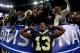 NEW ORLEANS, LOUISIANA - JANUARY 13: Michael Thomas #13 of the New Orleans Saints posses for a photo with the fans after his teams win over the Philadelphia Eagles in the NFC Divisional Playoff Game at Mercedes Benz Superdome on January 13, 2019 in New Orleans, Louisiana. The Saints defeated the Eagles 20-14. (Photo by Sean Gardner/Getty Images)