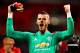 LONDON, ENGLAND - JANUARY 13: David De Gea of Manchester United celebrates victory after the Premier League match between Tottenham Hotspur and Manchester United at Wembley Stadium on January 13, 2019 in London, United Kingdom. (Photo by Chris Brunskill/Fantasista/Getty Images)