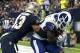 Los Angeles Rams wide receiver Brandin Cooks (12) pulls in a touchdown reception against New Orleans Saints free safety Marcus Williams (43) in the first half of an NFL football game in New Orleans, Sunday, Nov. 4, 2018. (AP Photo/Butch Dill)