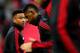 LONDON, ENGLAND - JANUARY 13: Marcus Rashford and Jesse Lingard of Manchester United warm up ahead of the Premier League match between Tottenham Hotspur and Manchester United at Wembley Stadium on January 13, 2019 in London, United Kingdom. (Photo by Chloe Knott - Danehouse/Getty Images)