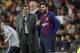 (l-r) FC Barcelona coach Ernesto Valverde, Lionel Messi of FC Barcelona during the UEFA Champions League group B match between FC Barcelona and Tottenham Hotspur FC at the Camp Nou stadium on December 11, 2018 in Barcelona, Spain(Photo by VI Images via Getty Images)