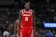 Houston Rockets center Clint Capela (15) in the second half of an NBA basketball game Tuesday, Nov. 13, 2018, in Denver. The Rockets won 109-99. (AP Photo/David Zalubowski)