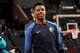 CHARLOTTE, NC - JANUARY 2: Dennis Smith Jr. #1 of the Dallas Mavericks before the game against the Charlotte Hornets on January 2, 2019 at Spectrum Center in Charlotte, North Carolina. NOTE TO USER: User expressly acknowledges and agrees that, by downloading and or using this photograph, User is consenting to the terms and conditions of the Getty Images License Agreement. Mandatory Copyright Notice: Copyright 2019 NBAE (Photo by Brock Williams-Smith/NBAE via Getty Images)