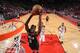 HOUSTON, TX - JANUARY 11 : Clint Cappella #15 of the Houston Rockets dunks against the Cleveland Cavaliers on January 11, 2019 at the Toyota Center in Houston, Texas. NOTE TO USER: User expressly acknowledges and agrees that, by downloading and or using this photograph, User is consenting to the terms and conditions of the Getty Images License Agreement. Mandatory Copyright Notice: Copyright 2019 NBAE (Photo by Bill Baptist/NBAE via Getty Images)