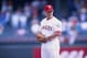 18 Jun 1998: John Wetteland #35 of the Texas Rangers in action during a game against the Oakland Athletics at The Ballpark in Arlington, Texas. The Rangers defeated the Athletics 3-2. Mandatory Credit: Stephen Dunn /Allsport