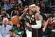 BOSTON, MA - JANUARY 7: D'Angelo Russell #1 of the Brooklyn Nets handles the ball against the Boston Celtics on January 7, 2019 at the TD Garden in Boston, Massachusetts. NOTE TO USER: User expressly acknowledges and agrees that, by downloading and or using this photograph, User is consenting to the terms and conditions of the Getty Images License Agreement. Mandatory Copyright Notice: Copyright 2019 NBAE (Photo by Brian Babineau/NBAE via Getty Images)