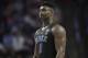 Duke's Zion Williamson (1) watches a free throw during the second half of an NCAA college basketball game against Wake Forest in Winston-Salem, N.C., Tuesday, Jan. 8, 2019. (AP Photo/Chuck Burton)