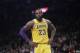 Los Angeles Lakers' LeBron James (23) during the second half of an NBA basketball game against the Brooklyn Nets Tuesday, Dec. 18, 2018, in New York. The Nets won115-110. (AP Photo/Frank Franklin II)