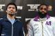 LAS VEGAS, NEVADA - JANUARY 16: WBA welterweight champion Manny Pacquiao (L) and Adrien Broner pose during a news conference at MGM Grand Hotel & Casino on January 16, 2019 in Las Vegas, Nevada. Pacquiao will defend his title against Broner on January 19 at MGM Grand Garden Arena in Las Vegas. (Photo by Ethan Miller/Getty Images)
