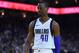 OAKLAND, CA - DECEMBER 22: Harrison Barnes #40 of the Dallas Mavericks reacts after he was called for a foul against the Golden State Warriors during an NBA basketball game at ORACLE Arena on December 22, 2018 in Oakland, California. NOTE TO USER: User expressly acknowledges and agrees that, by downloading and or using this photograph, User is consenting to the terms and conditions of the Getty Images License Agreement. (Photo by Thearon W. Henderson/Getty Images)