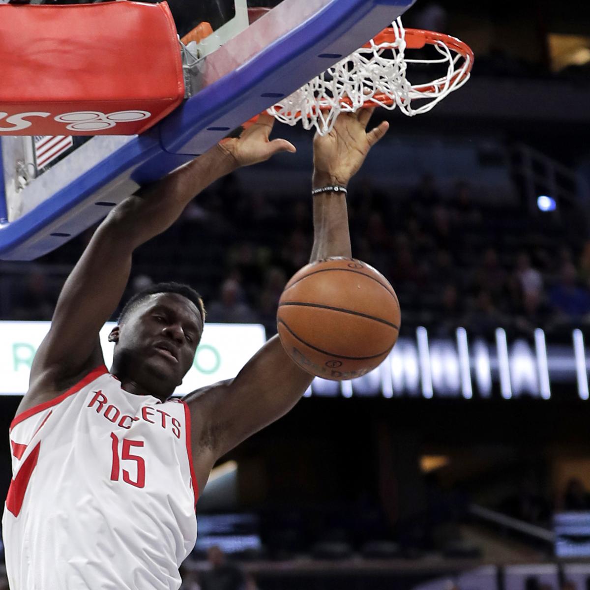 Clint Capela Won't Play vs. Pacers After Possible Concussion vs. Clippers | Bleacher ...