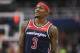Washington Wizards guard Bradley Beal (3) stands on the court during the first half of an NBA basketball game against the Toronto Raptors, Sunday, Jan. 13, 2019, in Washington. (AP Photo/Nick Wass)