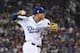 LOS ANGELES, CA - OCTOBER 26: Manny Machado #8 of the Los Angeles Dodgers fields the ball during the eleventh inning against the Boston Red Sox in Game Three of the 2018 World Series at Dodger Stadium on October 26, 2018 in Los Angeles, California. (Photo by Harry How/Getty Images)