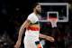 PORTLAND, OR - JANUARY 18: Anthony Davis #23 of the New Orleans Pelicans reacts in the second half against the Portland Trail Blazers during their game at Moda Center on January 18, 2019 in Portland, Oregon. NOTE TO USER: User expressly acknowledges and agrees that, by downloading and or using this photograph, User is consenting to the terms and conditions of the Getty Images License Agreement. (Photo by Abbie Parr/Getty Images)