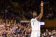DURHAM, NORTH CAROLINA - JANUARY 14: Zion Williamson #1 of the Duke Blue Devils reacts after making a three-point shot against the Syracuse Orange during their game at Cameron Indoor Stadium on January 14, 2019 in Durham, North Carolina. Syracuse won 95-91 in overtime. (Photo by Grant Halverson/Getty Images)