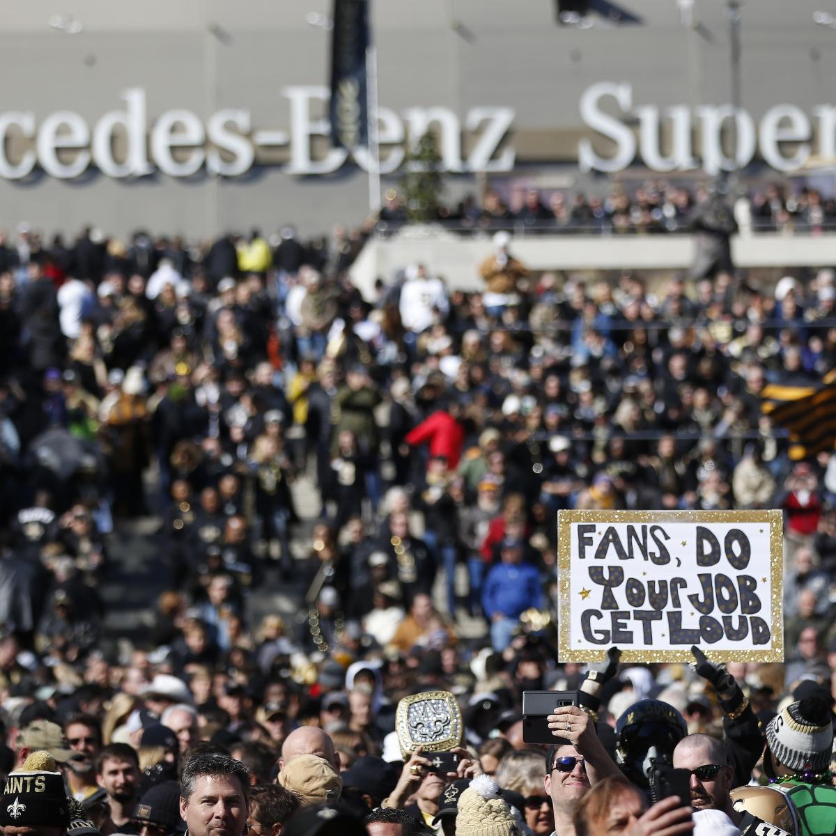 Superdome Ceiling Falls Due To Noise From Saints Fans