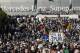 Fans line up outside Mercedes-Benz Superdome before the NFL football NFC championship game between the New Orleans Saints and the Los Angeles Rams Sunday, Jan. 20, 2019, in New Orleans. (AP Photo/Gerald Herbert)