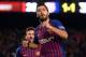 Barcelona's Uruguayan forward Luis Suarez celebrates after scorign a goal during the Spanish League football match between Barcelona and Leganes at the Camp Nou stadium in Barcelona on January 20, 2019. (Photo by Josep LAGO / AFP) (Photo credit should read JOSEP LAGO/AFP/Getty Images)