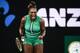 Serena Williams of the US reacts after a point against Romania's Simona Halep during their women's singles match on day eight of the Australian Open tennis tournament in Melbourne on January 21, 2019. (Photo by Jewel SAMAD / AFP) / -- IMAGE RESTRICTED TO EDITORIAL USE - STRICTLY NO COMMERCIAL USE -- (Photo credit should read JEWEL SAMAD/AFP/Getty Images)