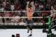 John Cena (R) competes with Triple H (L) during the World Wrestling Entertainment (WWE) Greatest Royal Rumble event in the Saudi coastal city of Jeddah on April 27, 2018. (Photo by STRINGER / AFP) (Photo credit should read STRINGER/AFP/Getty Images)