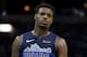 Dallas Mavericks guard Dennis Smith Jr. in the second half of an NBA basketball game against the Memphis Grizzlies Monday, Nov. 19, 2018, in Memphis, Tenn. (AP Photo/Brandon Dill)