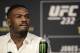 FILE - In this Nov. 2, 2018, file photo, Jon Jones talks in New York about his mixed martial arts light heavyweight bout against Alexander Gustafsson at UFC 232. Jones is defiantly defending his role in the decision to move UFC 232 from Nevada to California on six days’ notice after he tested positive for low levels of a banned steroid. The former light heavyweight champion gave a passionate, occasionally bizarre performance Thursday at a news conference ahead of his title fight against Sweden’s Alexander Gustafsson at the Forum in Inglewood, Calif., on Saturday night. (AP Photo/Julio Cortez, File)