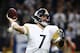 Pittsburgh Steelers quarterback Ben Roethlisberger (7) passes in the first half of an NFL football game against the New Orleans Saints in New Orleans, Sunday, Dec. 23, 2018. (AP Photo/Butch Dill)