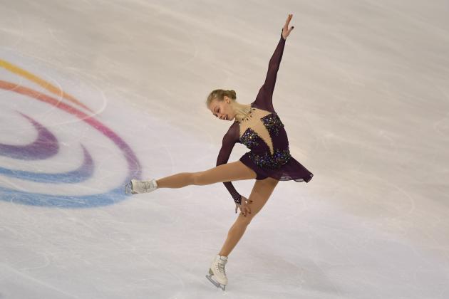 Bradie Tennell of the US competes in the Ladies free skating during the Internationaux de France ISU Grand Prix of Figure Skating in Grenoble, central-eastern France, on November 24, 2018. (Photo by JEAN-PIERRE CLATOT / AFP)        (Photo credit should read JEAN-PIERRE CLATOT/AFP/Getty Images)