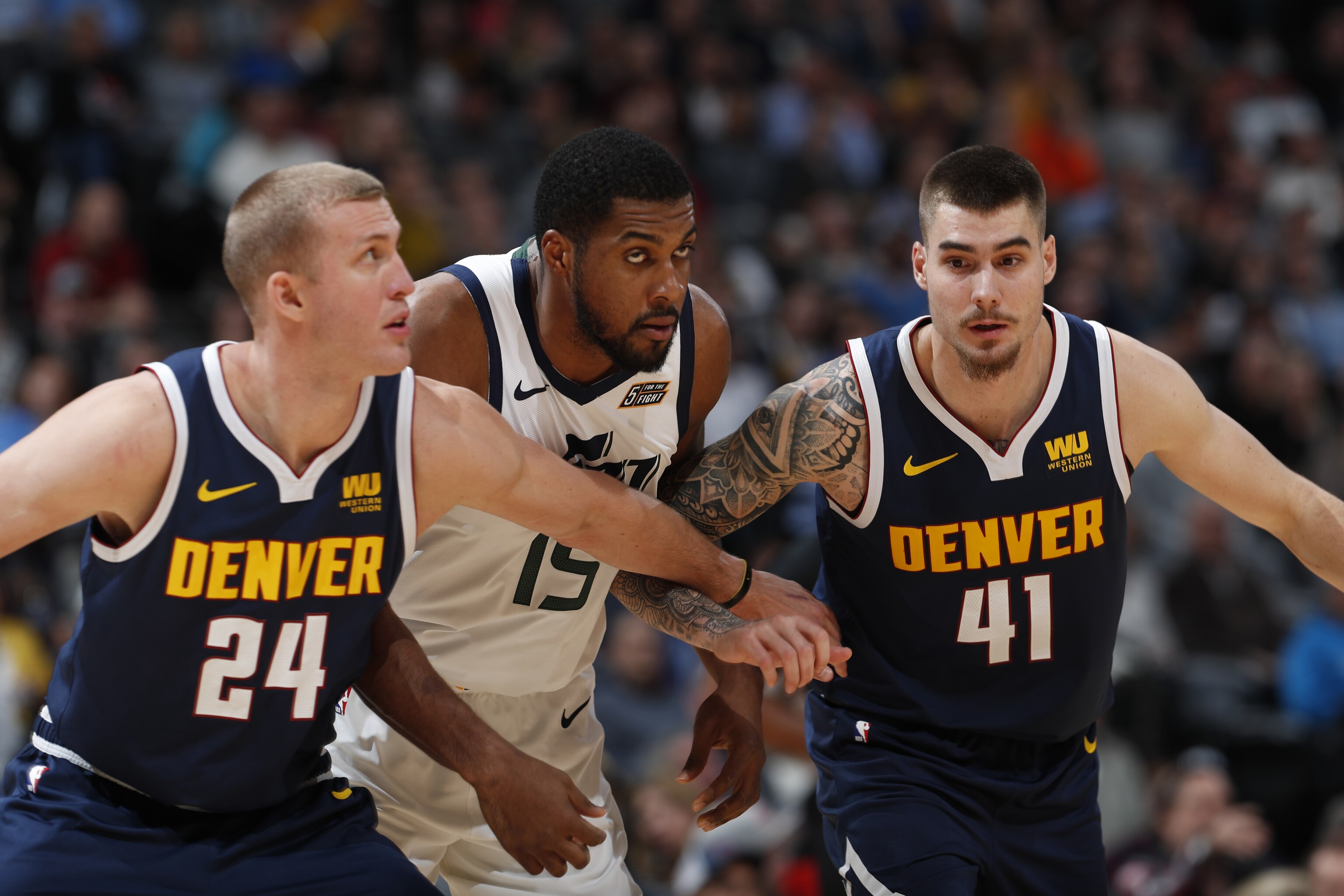 Nikola Jokic More Deny Leaving Bench During Derrick Favors Mason