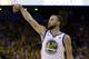 Golden State Warriors' Stephen Curry (30) follows through as he makes a 3-point basket during the second half in Game 5 of an NBA basketball second-round playoff series against the New Orleans Pelicans on Tuesday, May 8, 2018, in Oakland, Calif. (AP Photo/Marcio Jose Sanchez)