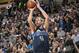 DALLAS, TX - JANUARY 25: Dirk Nowitzki #41 of the Dallas Mavericks shoots three point basket against the Detroit Pistons on January 25, 2019 at the American Airlines Center in Dallas, Texas. NOTE TO USER: User expressly acknowledges and agrees that, by downloading and or using this photograph, User is consenting to the terms and conditions of the Getty Images License Agreement. Mandatory Copyright Notice: Copyright 2019 NBAE (Photo by Glenn James/NBAE via Getty Images)