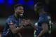 LONDON, ENGLAND - JANUARY 25: Paul Pogba of Manchester United celebrates with Eric Bailly during the FA Cup Fourth Round match between Arsenal and Manchester United at Emirates Stadium on January 25, 2019 in London, United Kingdom. (Photo by Marc Atkins/Getty Images)