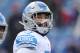 BUFFALO, NY - DECEMBER 16: Trevor Bates #53 of the Detroit Lions warms up before the start of NFL game action against the Buffalo Bills at New Era Field on December 16, 2018 in Buffalo, New York. (Photo by Tom Szczerbowski/Getty Images)