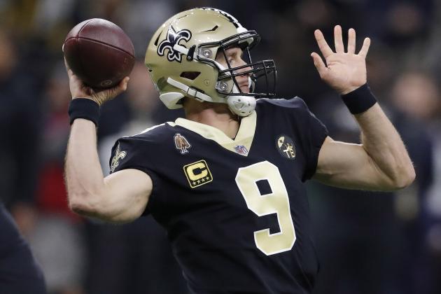 New Orleans Saints' Drew Brees throws during the first half the NFL football NFC championship game against the Los Angeles Rams, Sunday, Jan. 20, 2019, in New Orleans. (AP Photo/John Bazemore)