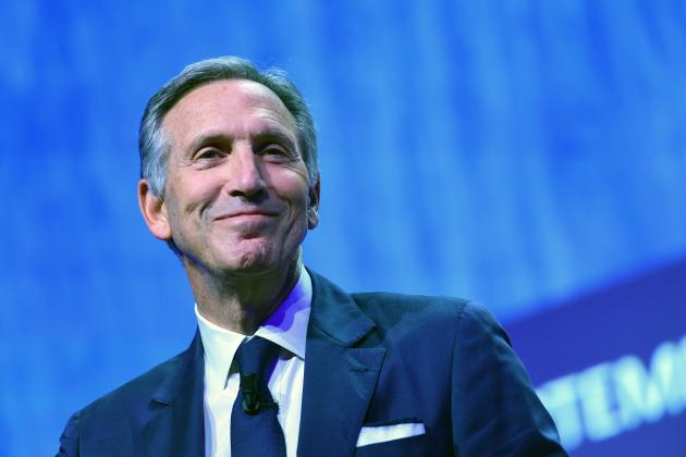 Starbucks' Executive Chairman, Howard Schultz delivers a speech during the openning ceremony of the 'Seeds & Chips, the Global Food Innovation Summit' in Milan on May 7, 2018. (Photo by MIGUEL MEDINA / AFP) / The erroneous mention[s] appearing in the metadata of this photo by MIGUEL MEDINA has been modified in AFP systems in the following manner: [May 7, 2018] instead of [April 7, 2018]. Please immediately remove the erroneous mention[s] from all your online services and delete it (them) from your servers. If you have been authorized by AFP to distribute it (them) to third parties, please ensure that the same actions are carried out by them. Failure to promptly comply with these instructions will entail liability on your part for any continued or post notification usage. Therefore we thank you very much for all your attention and prompt action. We are sorry for the inconvenience this notification may cause and remain at your disposal for any further information you may require.        (Photo credit should rea