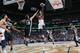 NEW ORLEANS, LA - JANUARY 26: Jrue Holiday #11 of the New Orleans Pelicans shoots the ball against the San Antonio Spurs on January 26, 2019 at the Smoothie King Center in New Orleans, Louisiana. NOTE TO USER: User expressly acknowledges and agrees that, by downloading and or using this Photograph, user is consenting to the terms and conditions of the Getty Images License Agreement. Mandatory Copyright Notice: Copyright 2019 NBAE (Photo by Layne Murdoch Jr./NBAE via Getty Images)