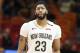 New Orleans Pelicans forward Anthony Davis (23) in action during an NBA basketball game Friday, Nov. 30, 2018, in Miami. (AP Photo/Brynn Anderson)