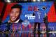 Penn State's Saquon Barkley poses after being selected by the New York Giants during the first round of the NFL football draft, Thursday, April 26, 2018, in Arlington, Texas. (AP Photo/David J. Phillip)
