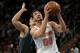 Dallas Mavericks forward Dwight Powell (7) defends New York Knicks center Enes Kanter (00) during the second half of an NBA basketball game, Wednesday, Jan. 30, 2019, in New York. The Mavericks defeated the Knicks 114-90. (AP Photo/Kathy Willens)