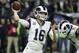 Los Angeles Rams' Jared Goff throws during the first half of the NFL football NFC championship game against the New Orleans Saints, Sunday, Jan. 20, 2019, in New Orleans. (AP Photo/David J. Phillip)