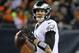 CHICAGO, IL - JANUARY 06: Nick Foles #9 of the Philadelphia Eagles looks for a receiver against the Chicago Bears during an NFC Wild Card playoff game at Soldier Field on January 6, 2019 in Chicago, Illinois. The Eagles defeated the Bears 16-15. (Photo by Jonathan Daniel/Getty Images)